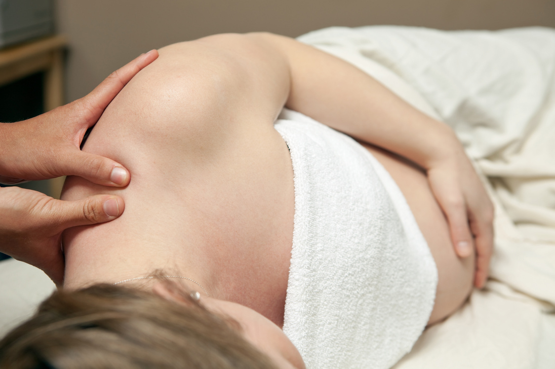 Pregnant Woman Prenatal Massage